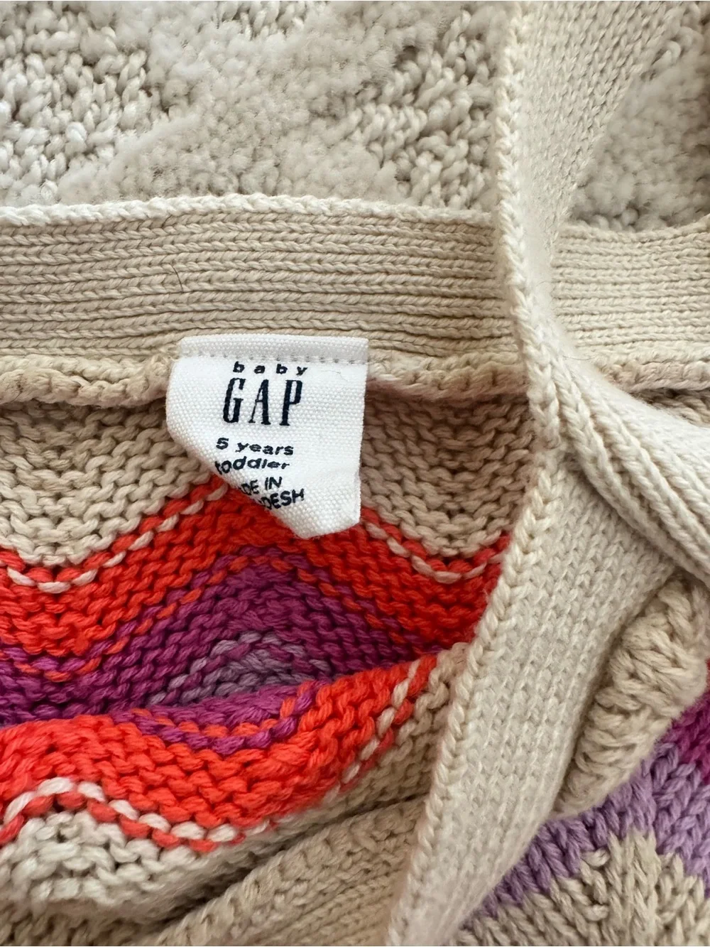 GAP Crochet Sweater Romper. Size 5.